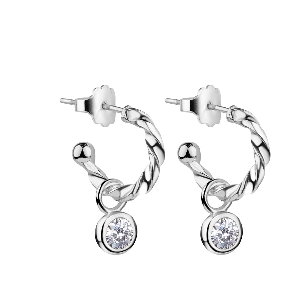 Birthstone Earrings April