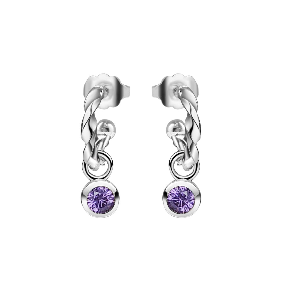 Birthstone Earrings February
