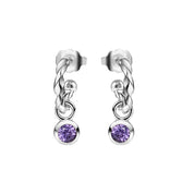 Birthstone Earrings February