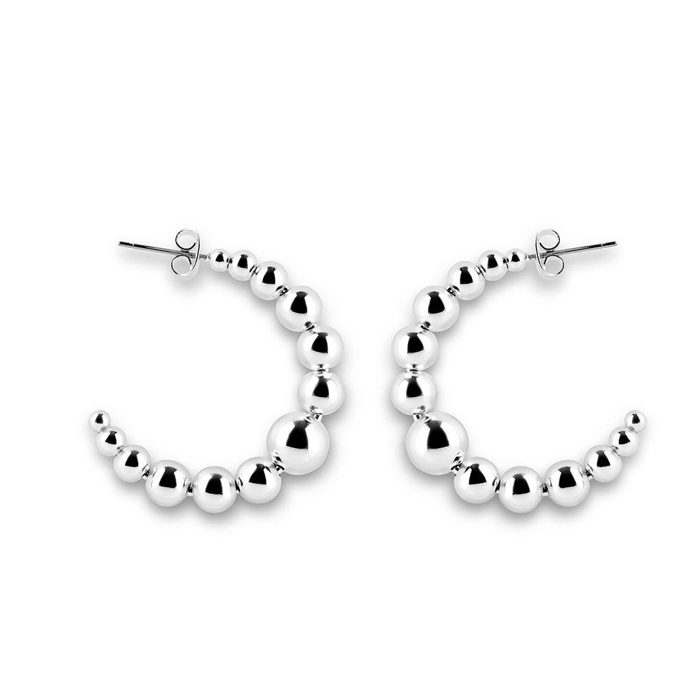 Beaded Hoop Earrings