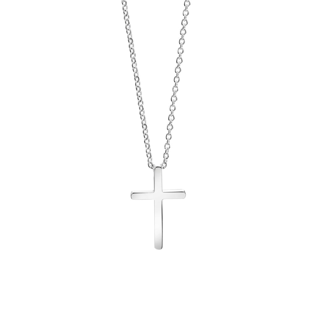 Stainless Steel Argos Mens Silver Cross And Chain Silver Cross