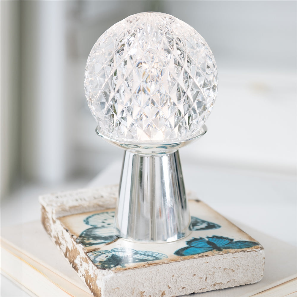 LED Lamp with Silver Plated Base