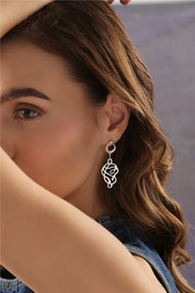 Molten Knot Drop Earrings