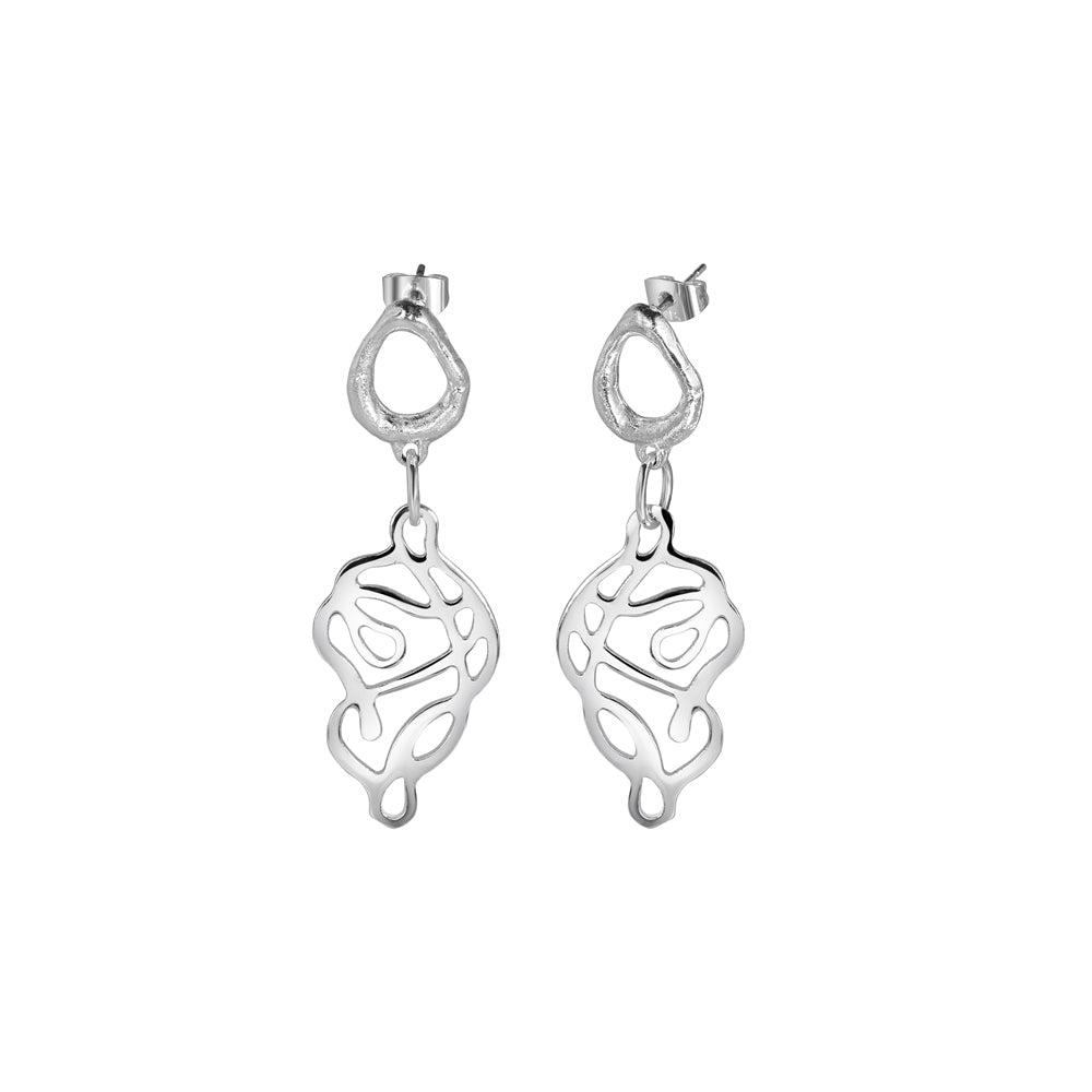Molten Knot Drop Earrings