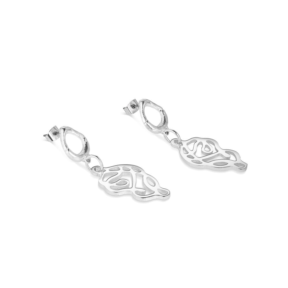 Molten Knot Drop Earrings