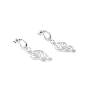 Molten Knot Drop Earrings