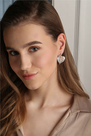 Textured Leaf Earrings