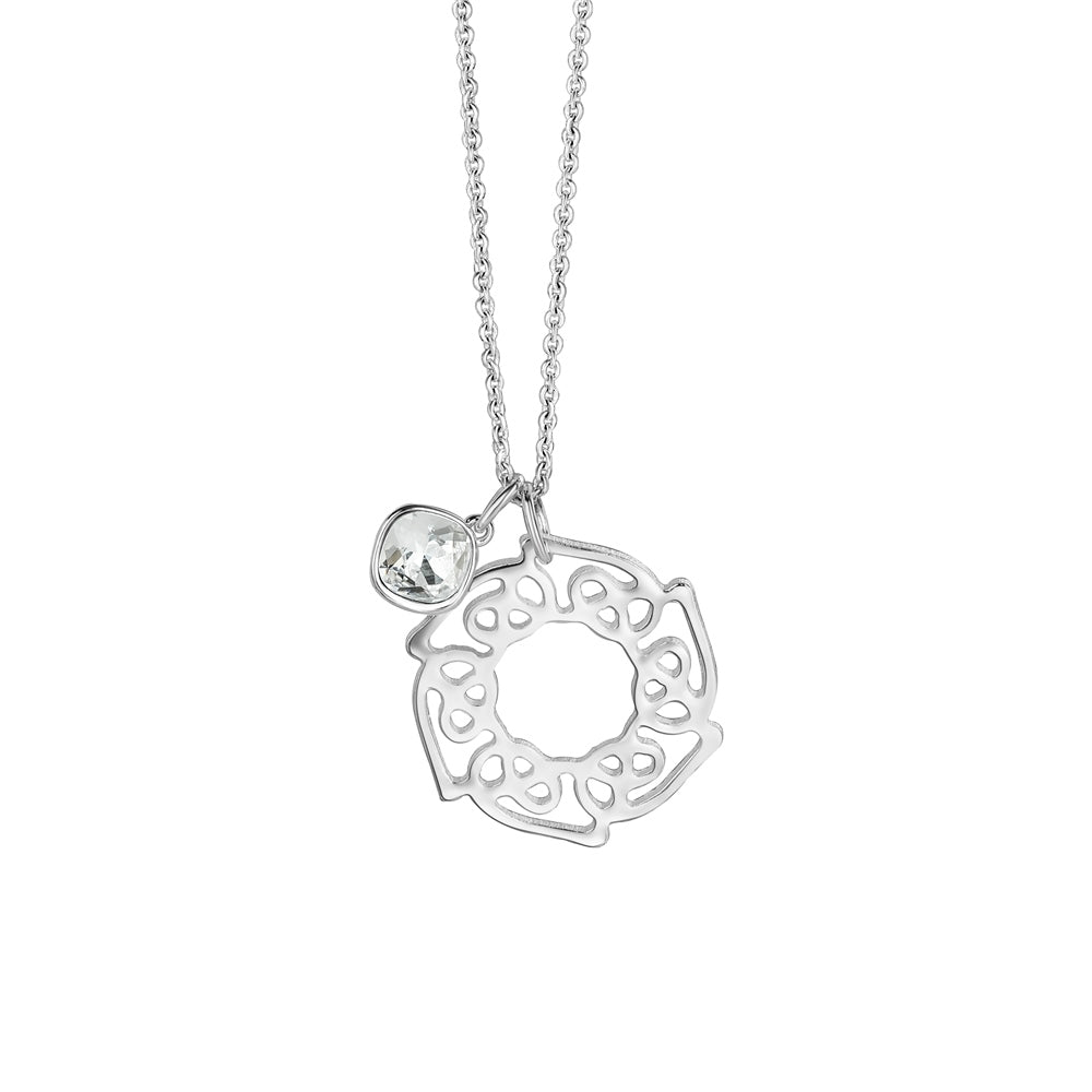 Celtic Pendant with Clear Stone