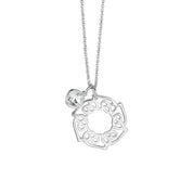 Celtic Pendant with Clear Stone