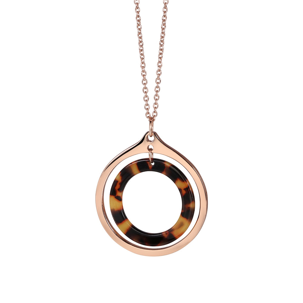 Marbled Tortoise Shell Pendant