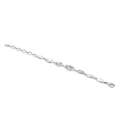 Bracelet with Blue and Clear Stones