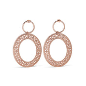 Large Ornate Oval Earrings