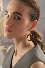 Marbled Tortoise Shell Earrings