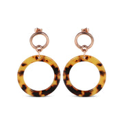 Marbled Tortoise Shell Earrings