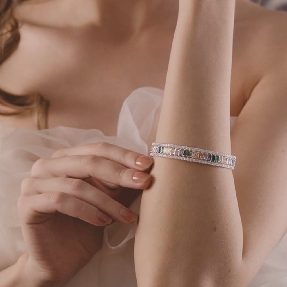 Multi Coloured Stone Bracelet