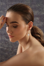 Drop Earrings Clear Stones