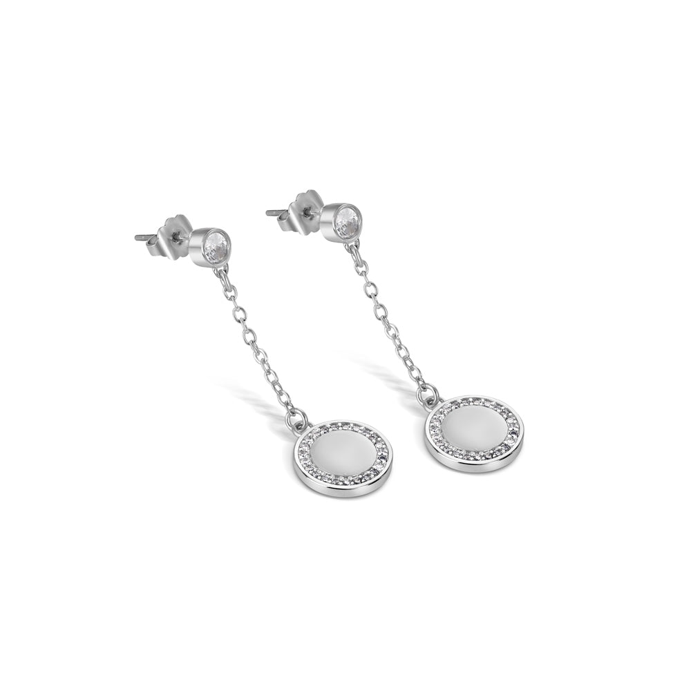 Drop Earrings Clear Stones