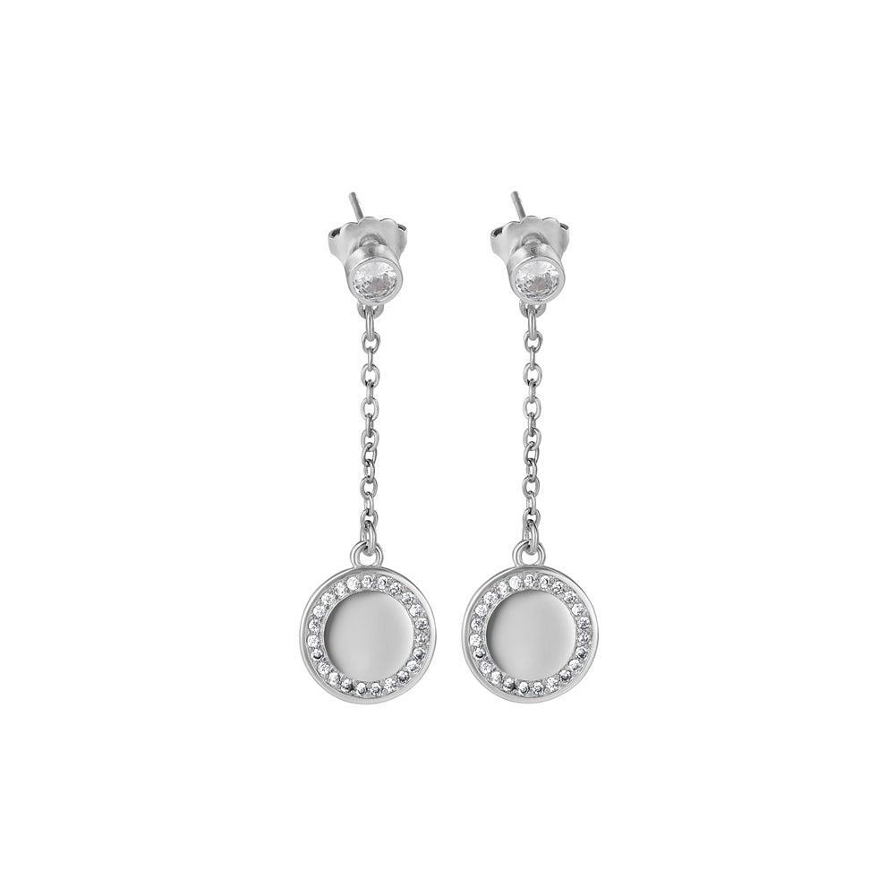 Drop Earrings Clear Stones