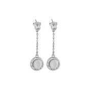 Drop Earrings Clear Stones