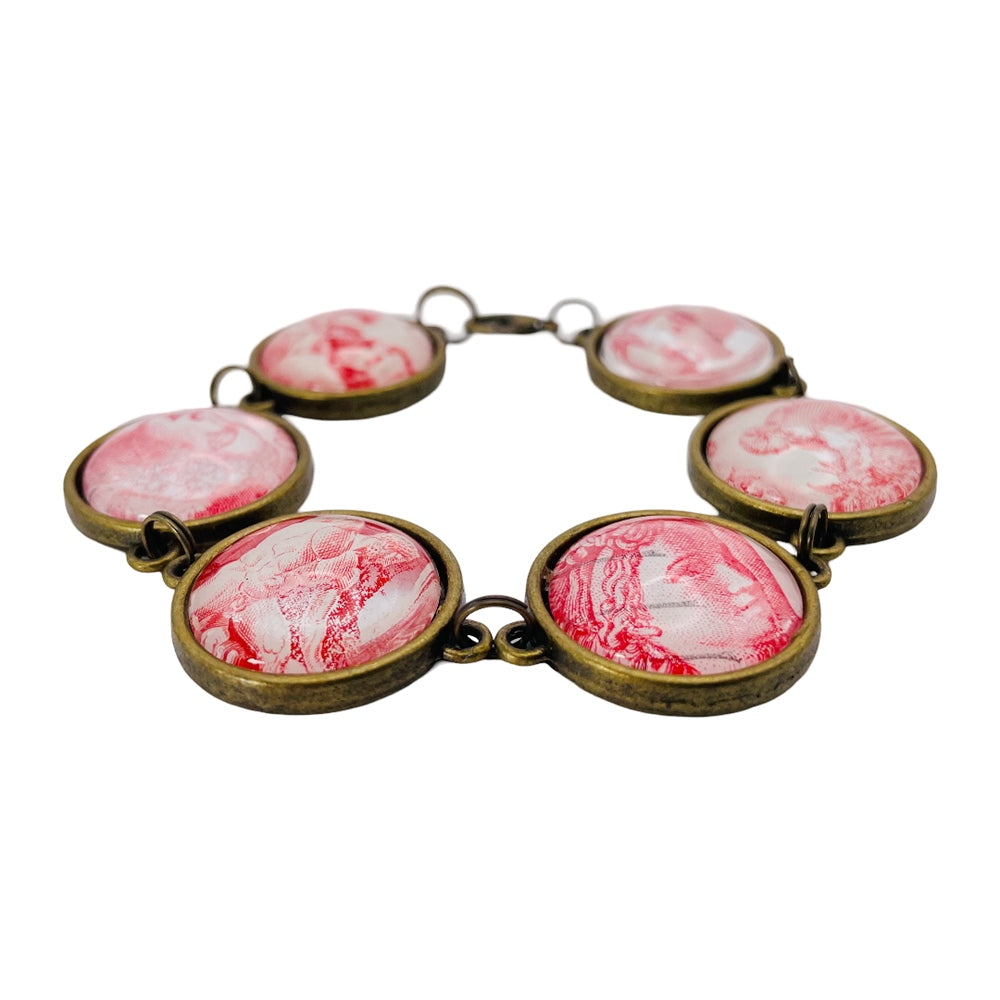 1980's Vintage Postal Stamp Bracelet