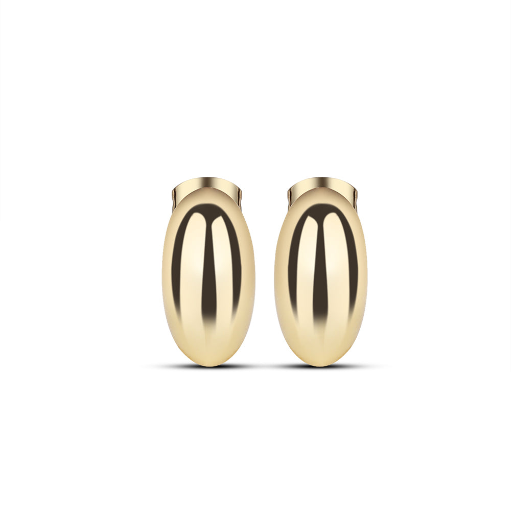 Gold Plated Dome Mini Hoop Earrings