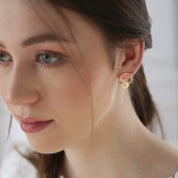 Gold Plated Daisy Earrings