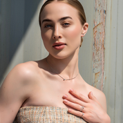 Sterling Silver Bezel Set Lab Grown Diamond Pendant 0.2ct