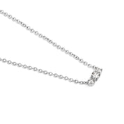 Sterling Silver 3-Stone Lab Grown Diamond Pendant 0.4ct