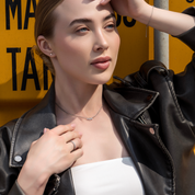 Sterling Silver 3-Stone Lab Grown Diamond Pendant 0.4ct