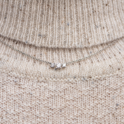 Sterling Silver 3-Stone Lab Grown Diamond Pendant 0.4ct