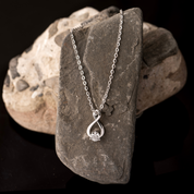 Sterling Silver Lab Grown Diamond Infinity Pendant 0.3ct