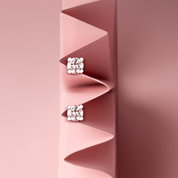 Sterling Silver 4 Claw Lab Grown Diamond Earrings 0.2ct