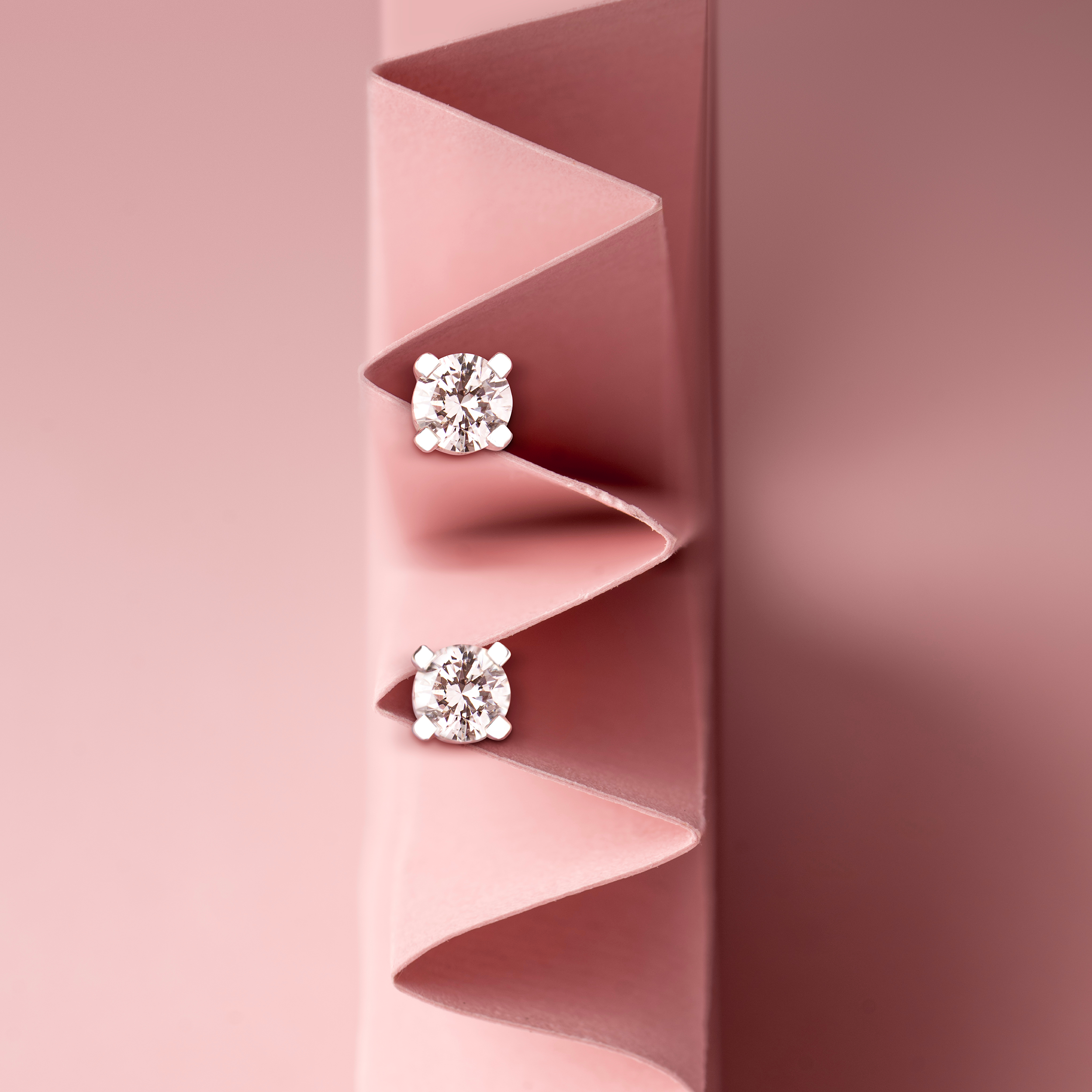 Sterling Silver 4 Claw Lab Grown Diamond Earrings 0.2ct