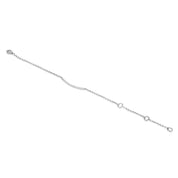 Sterling Silver Pavé Set Lab Grown Diamond Bracelet 0.13ct