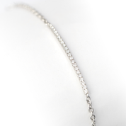 Sterling Silver Pavé Set Lab Grown Diamond Bracelet 0.13ct