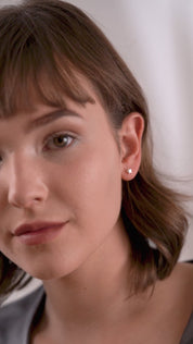 Silver Plated Star Stud Earrings