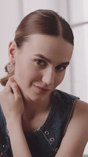 Textured Leaf Earrings