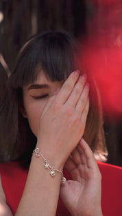 Silver Plated Bracelet Multi Charms