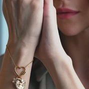 Gold Plated Hummingbird Charm Bracelet