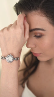 Ladies Watch Link Bracelet Double Clasp