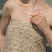 Sterling Silver Bezel Set Lab Grown Diamond Bracelet 0.15ct