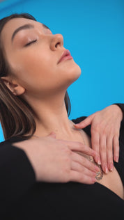 Ariel Pendant with Clear Stones