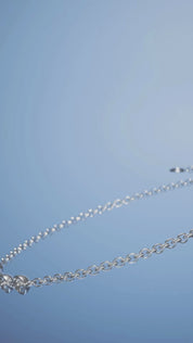 Sterling Silver Bezel Set Lab Grown Diamond Bracelet 0.15ct