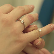 Sterling Silver Solitaire Lab Grown Diamond Ring 0.35ct Size L