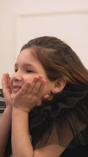 Childrens Clear Stone Stud Earrings