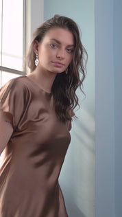 Molten Knot Drop Earrings