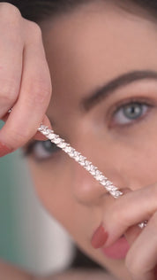 Vintage Style Bracelet with Clear Stones