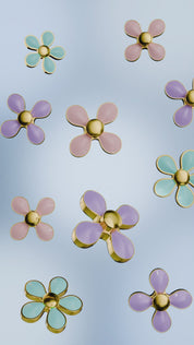 Gold Plated Daisy Earrings