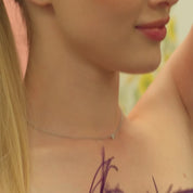 Sterling Silver Bezel Set Lab Grown Diamond Pendant 0.2ct