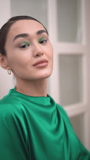 Hoop Earrings with Golden Honey Stones